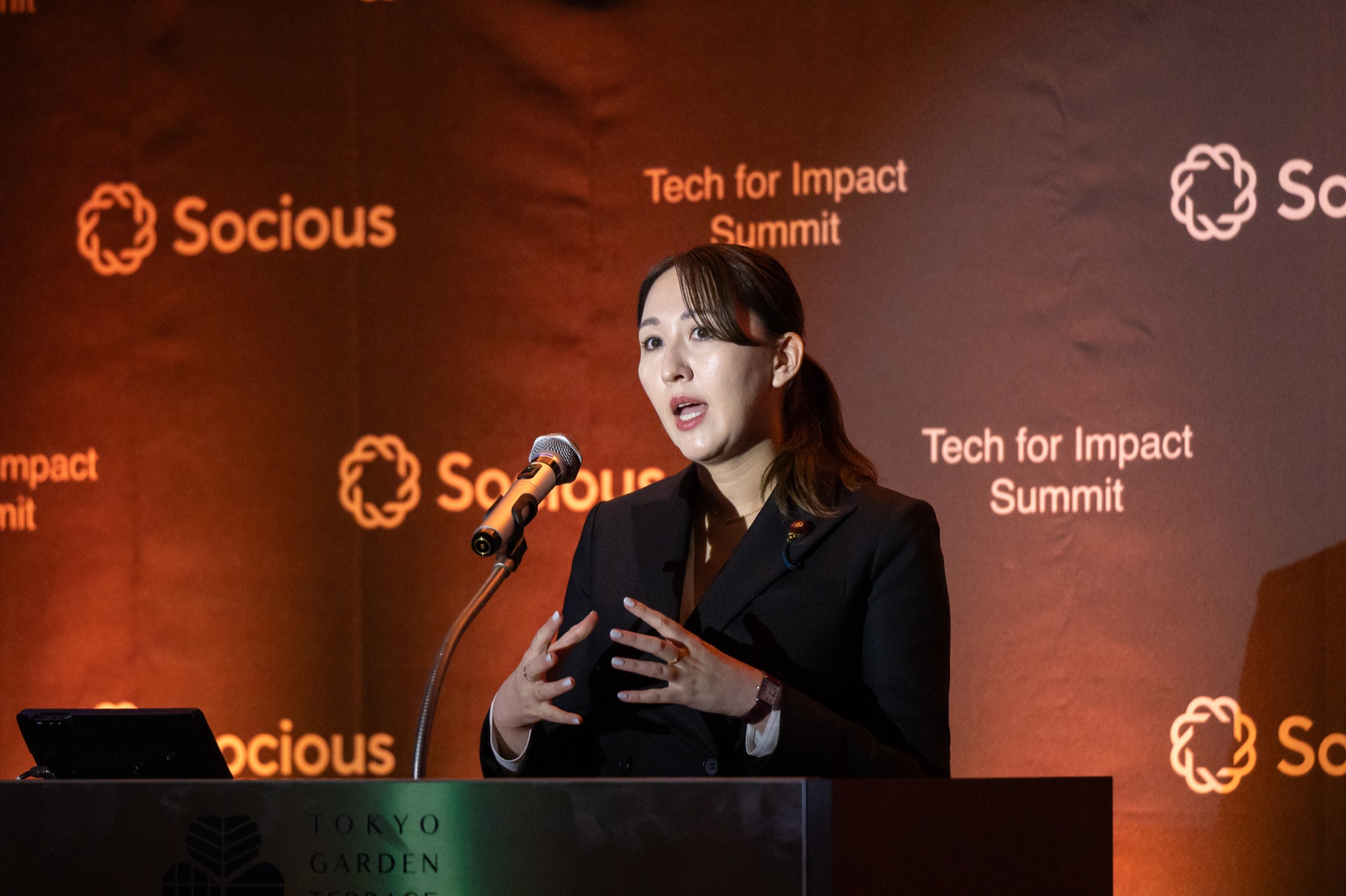 Eri Arfiya speaking at Tech for Impact Summit 2026