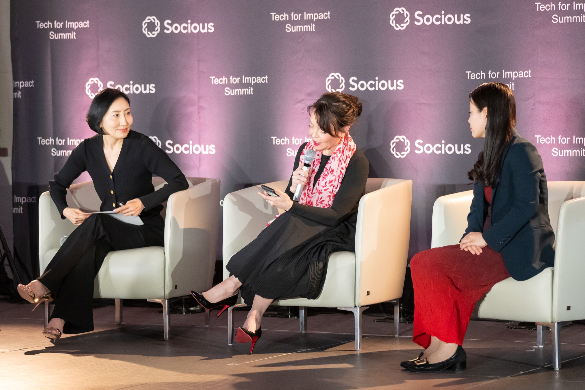 Women Building the Future panel on the main stage